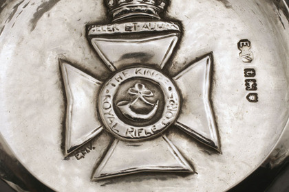 Arts and Crafts Commemorative Silver Bowl - The Kings Royal Rifle Corps